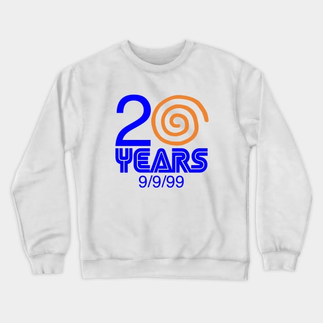 Sega Dreamcast 20 Year Anniversary Crewneck Sweatshirt by Retrollectors